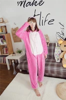kigurumi unisex adult blue pink stitch pajamas animal onesie one piece pyjamas cosplay costume sleepsuit