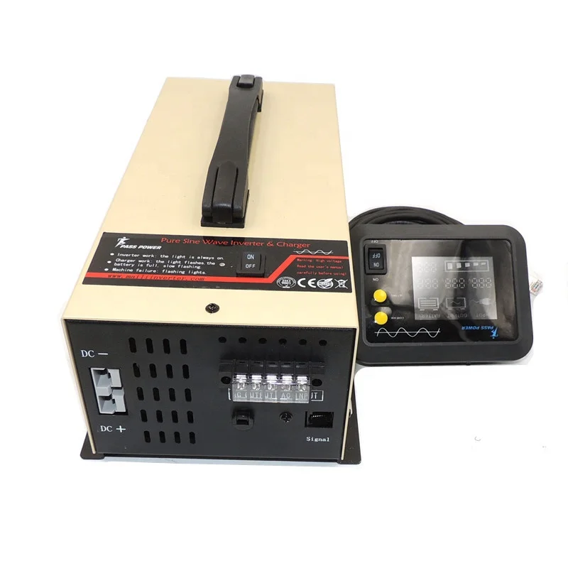 

High efficiency 12v 220v 600w home car inverter pure sine wave with in-built charger