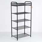 Подставка для обуви, 5 ярусов, 453095 см, цвет чёрный