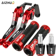 With logo For Honda CBR125R CBR 125 R 2004-2010 2005 2006 CBR125 Motorcycle Part Brake Clutch Lever Handlebar Handle Grips Ends