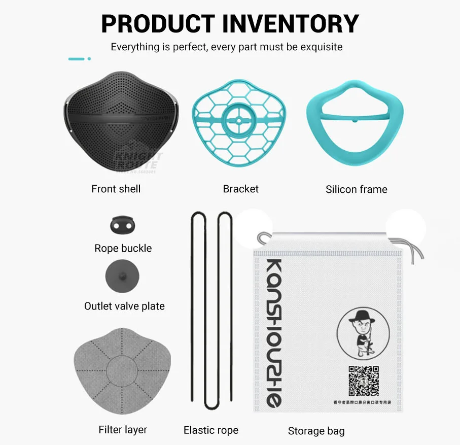 Респиратор для лица модная сменная Силиконовая маска защиты от пыли и углерода
