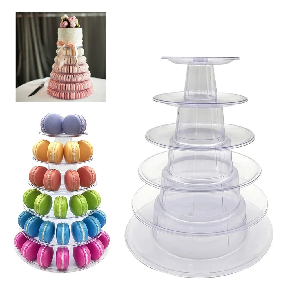 

6 Tiers Cupcake Display Rack Holder Cake Display Tower Stand Birthday Party Wedding Decoration Tools