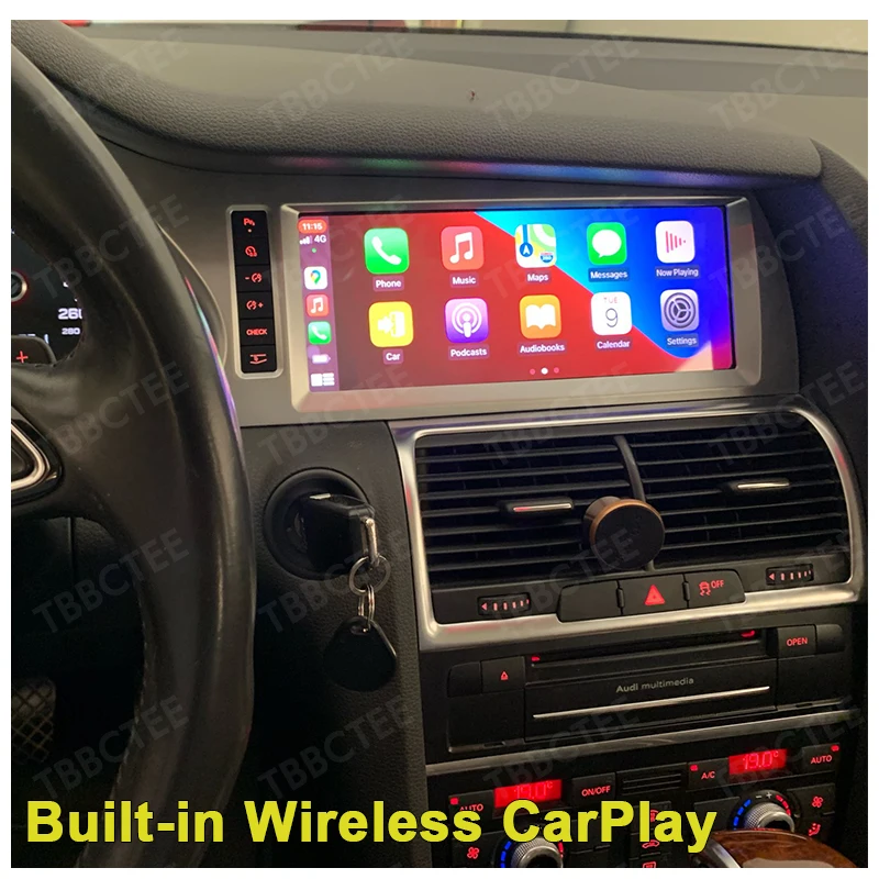 android 10 wireless carplay 864g for audi q7 4l 20052015 mmi 2g 3g gps navigation car multimedia player radio stereo wifi free global shipping