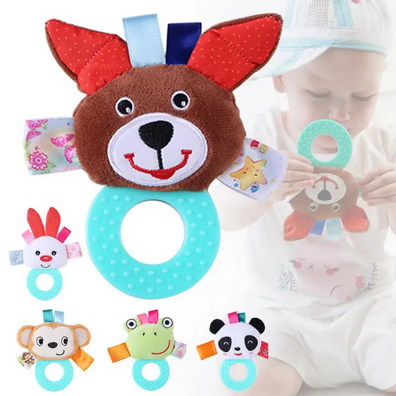 Мягкая детская погремушка кукла животное игрушка для спальни Нетоксичная