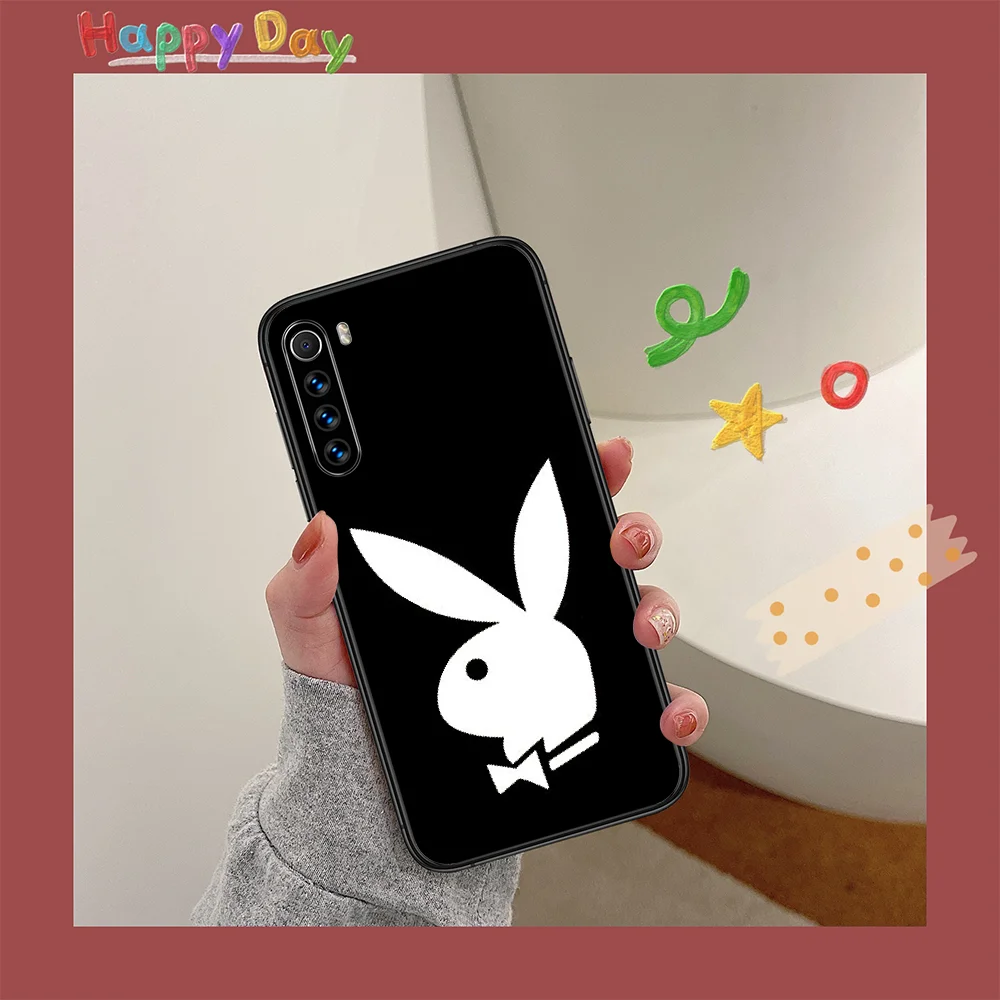 

Brand Playboys Fashion Phone Case For XIAOMI Redmi Note 5 7 8 T 9 6A 7A 8A 9S K 20 30 Pro black Back Soft Cell Tpu Waterproof
