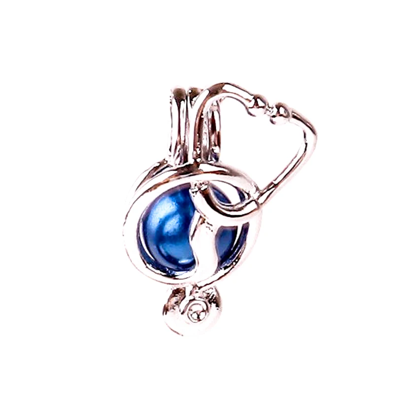 Новинка 5 шт./лот Серебряный медный Симпатичный доктор стетоскоп бусины