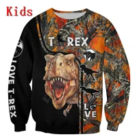 love dinosaur hoodies t shirt 3d printed kids sweatshirt long sleeve boy for girl funny animal pullover 11