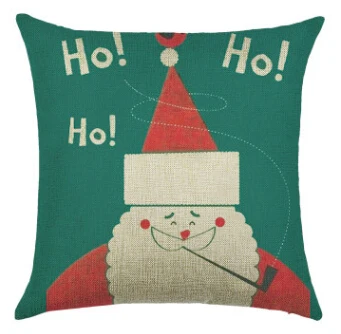 Рождественская наволочка льняная Подушка декоративная для автомобиля дивана