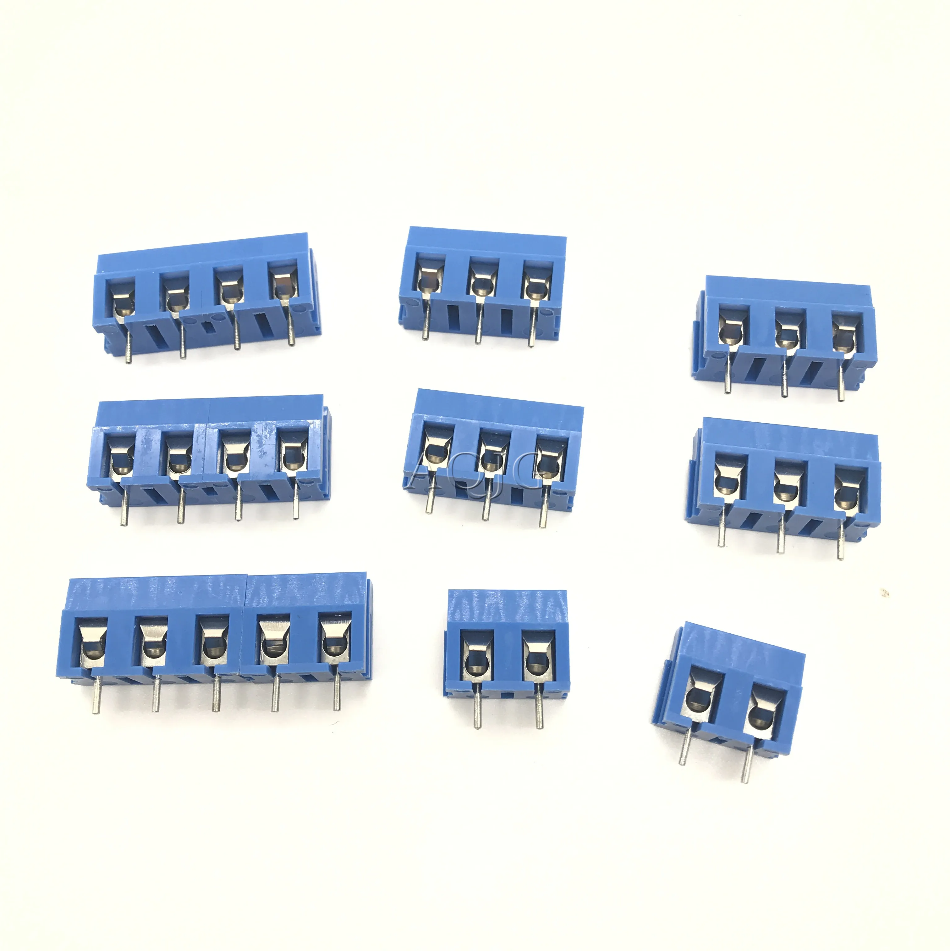10 шт./лот KF300 2Pin 3pin 5 мм шаг PCB винтовая Клеммная колодка разъемы 250V 16A 14 22AWG AQJG|connector