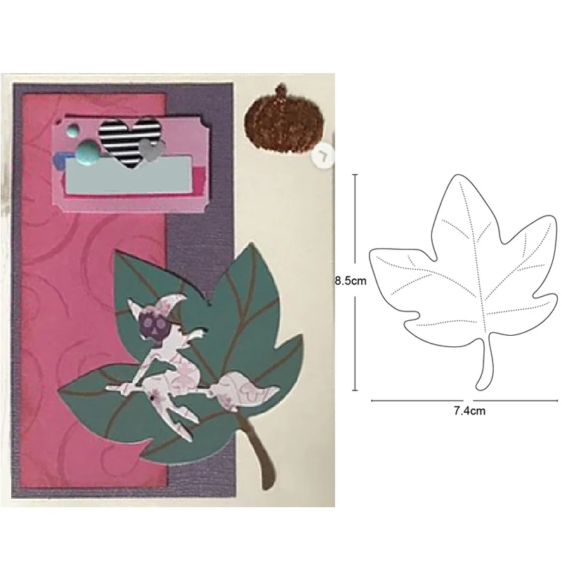 Металлический Трафаретный вырубной штамп пресс-форм в виде кленового листа