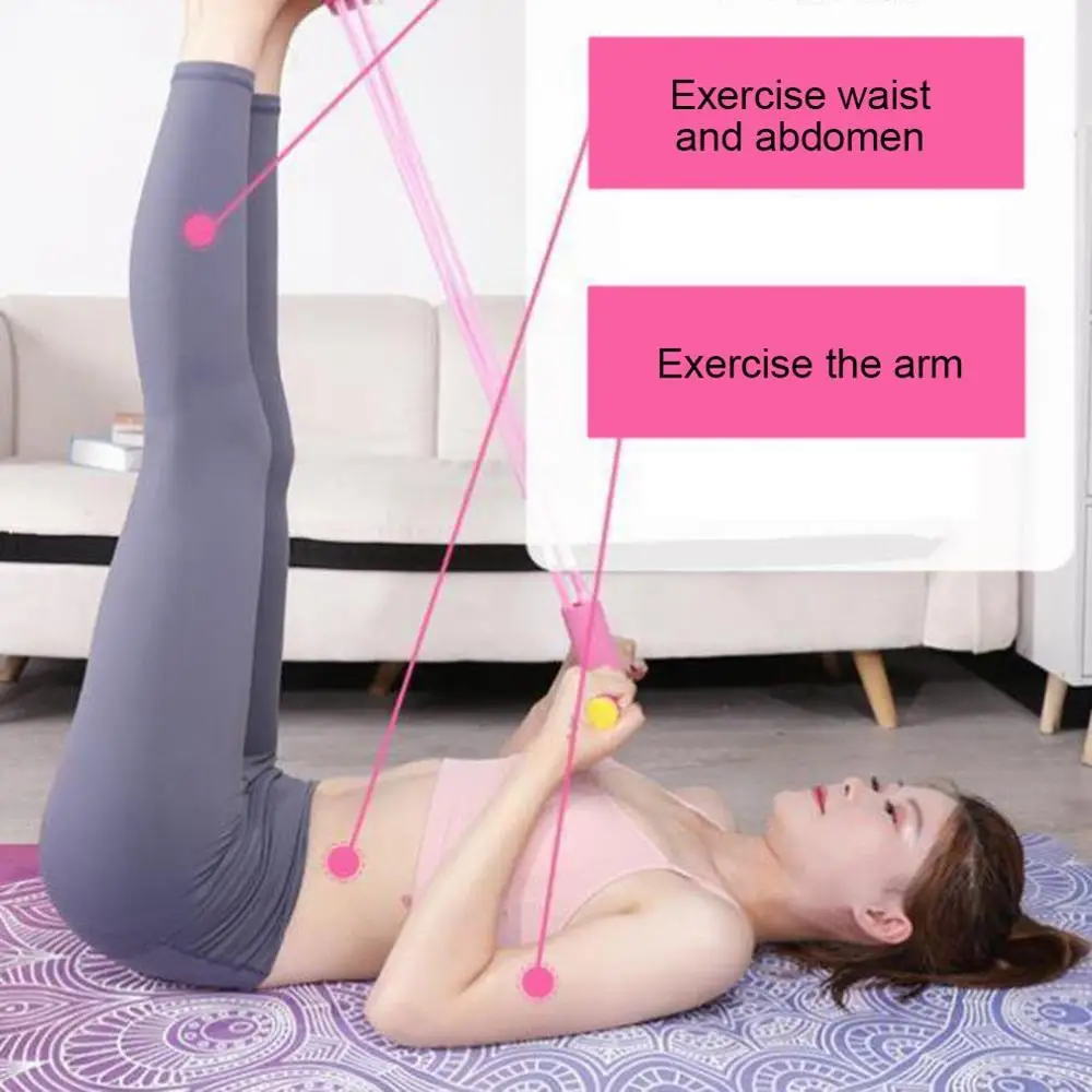 4 трубки сопротивления бытовой Педальный Тренажер съемник для домашнего