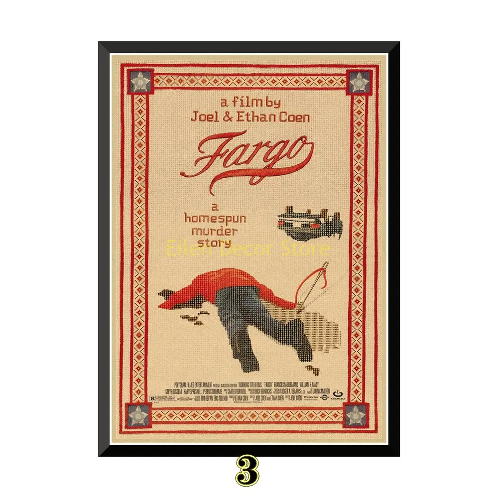 Fargo постеры кино стикеры Настенные крафт бумага печать украшения дома гостиная