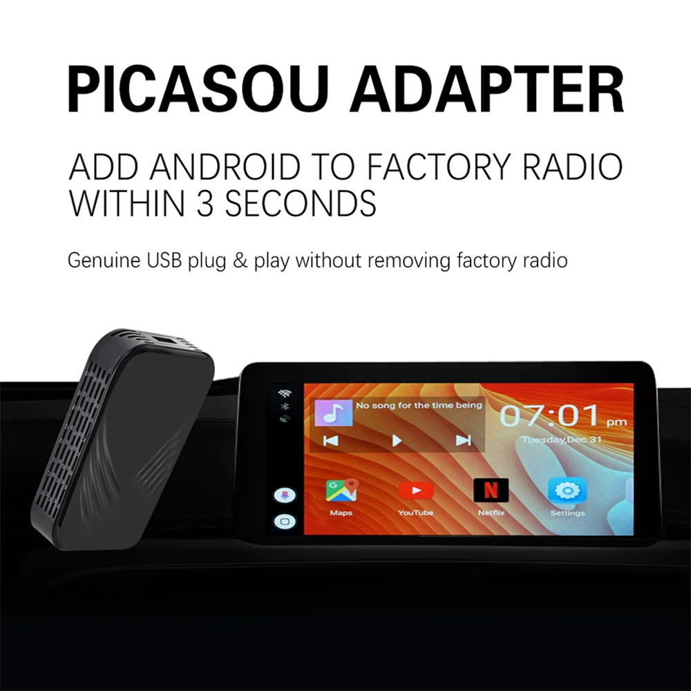 

OTTOCAST U2-SMART AI BOX for Cars with Apple CarPlay AI Box android 2+16G