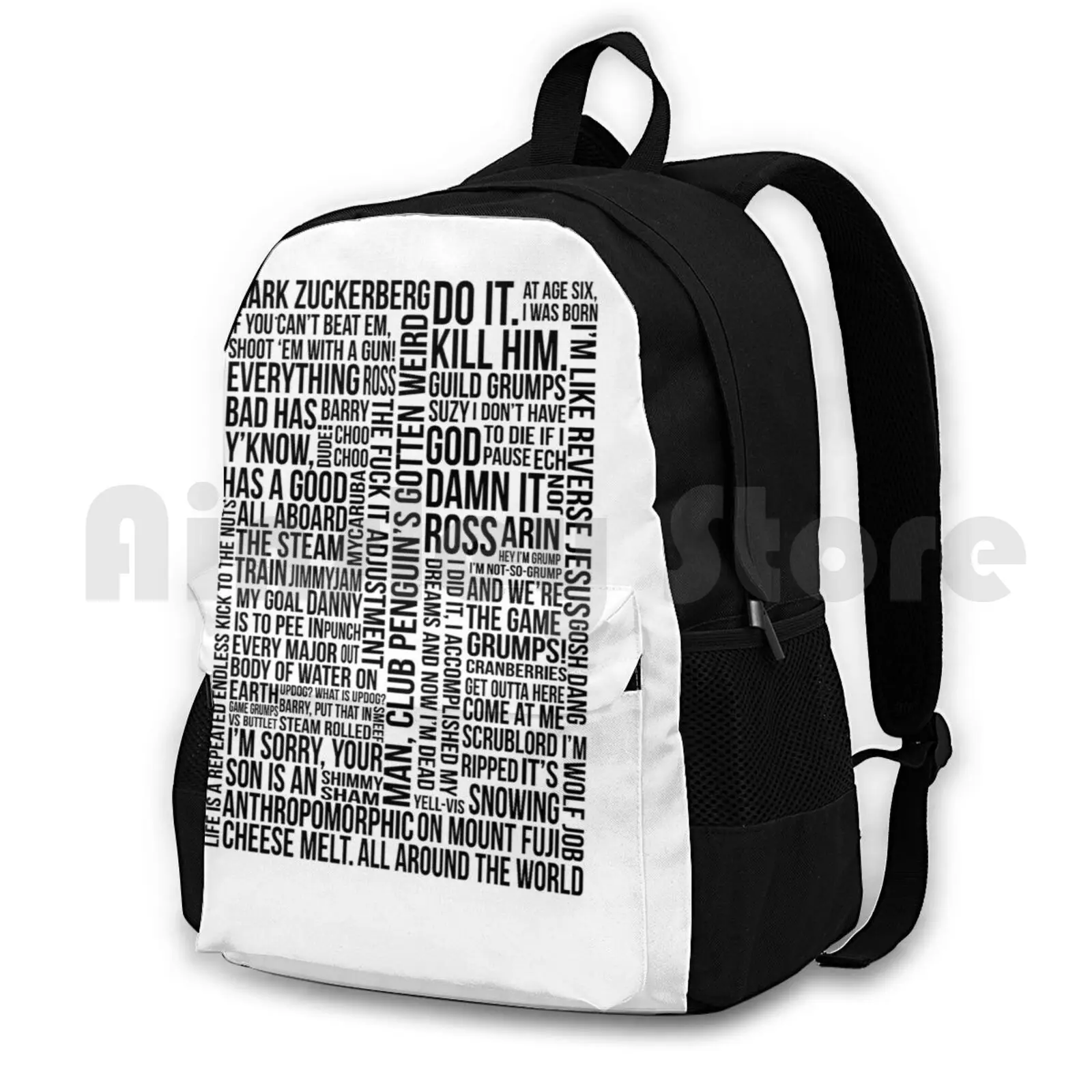 Игра Grumps цитаты Открытый походный рюкзак Водонепроницаемый Кемпинг путешествия