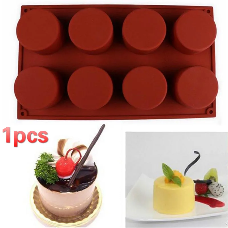 

Hot 8-Cavity Oval Shape Soap Mold Silicone Chocolate Mould Cake Cookie Tray Homemade Making DIY Ice Cube Candy Cupcake