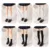 3 пары летних тонких бархатных женских длинных носков в японском стиле - изображение
