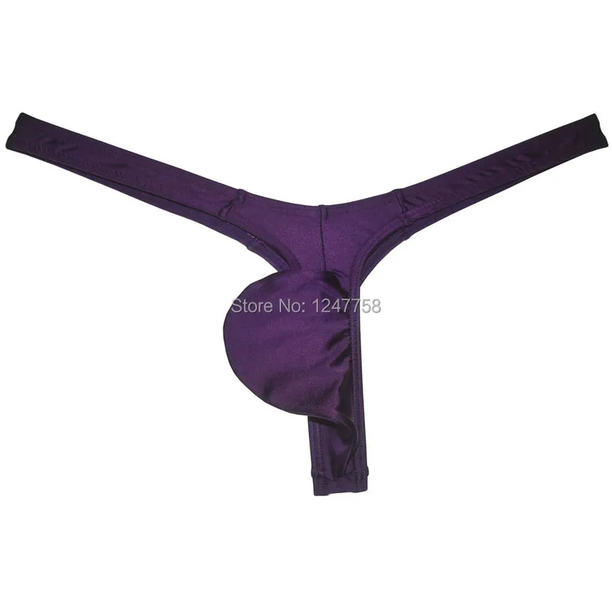 Нижнее белье мужское с низкой посадкой стринги трусы танга карманом микро шорты