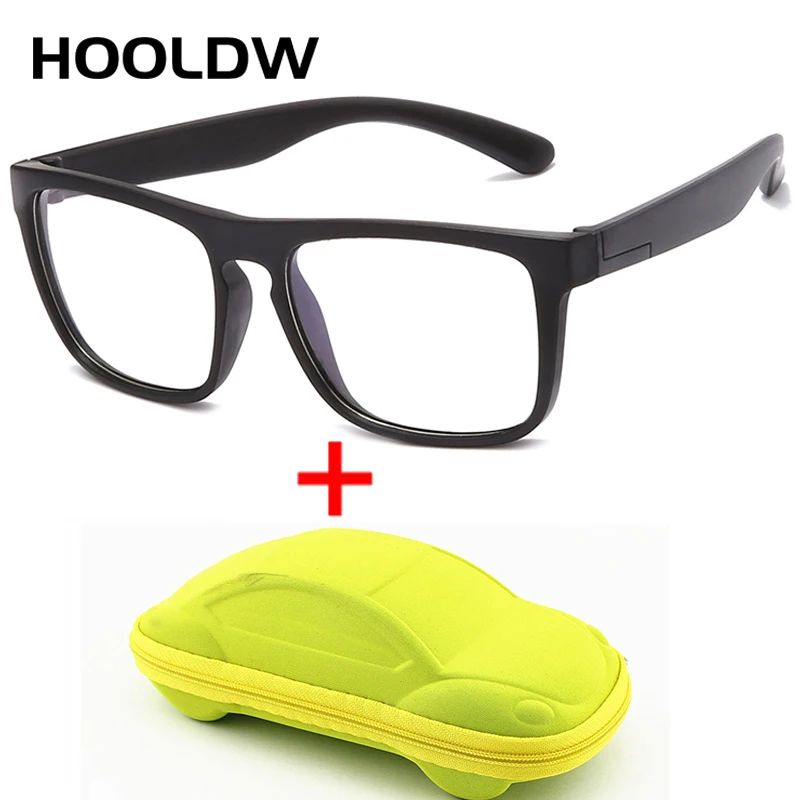 Квадратный синий светильник детские очки Детская оптическая оправа для