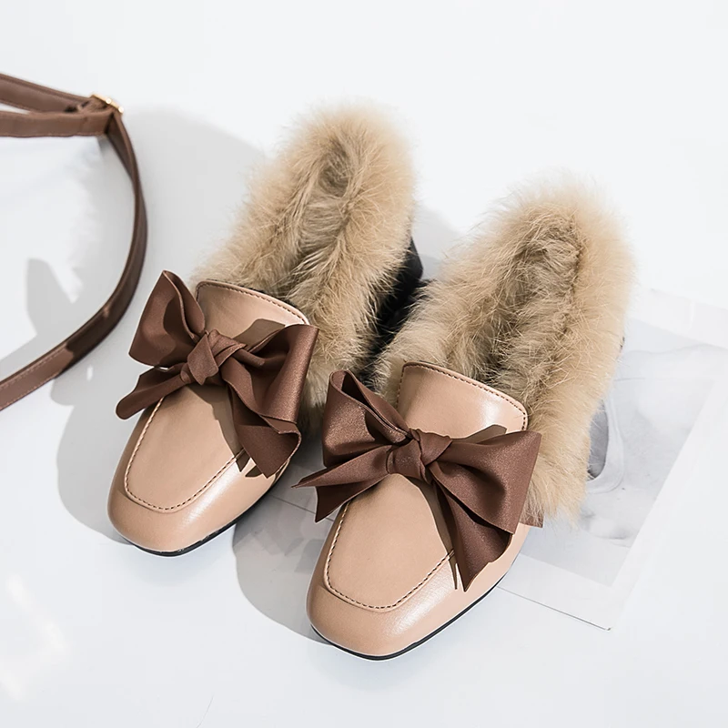 Женские туфли лодочки с бантом бабочкой лоферы модная женская повседневная