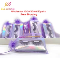 wholesale 25mm lashes 100 mink eyelashes fluffy eyelash with box 10 50 pairs long natural eyelashes makeup 3d mink lashes