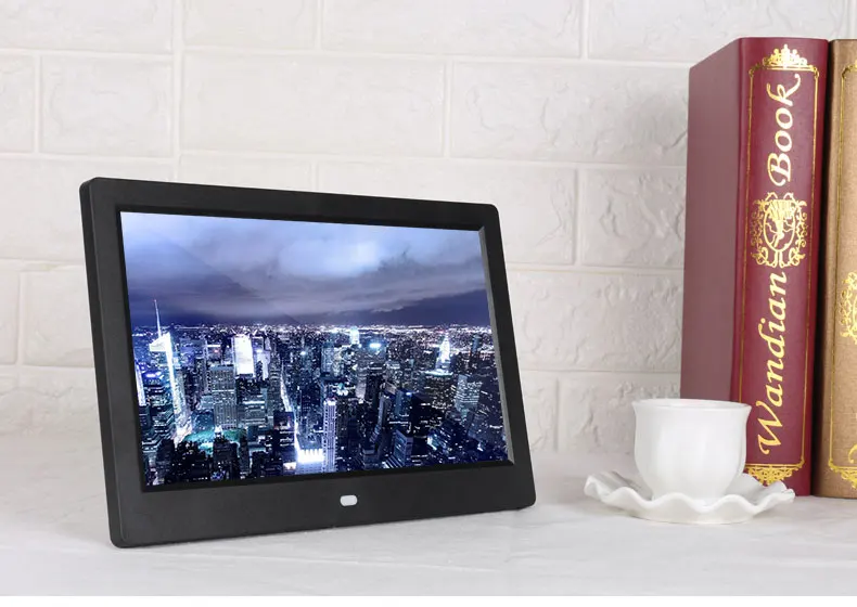 Новинка, 10 дюймов, Экран светодиодный Подсветка HD 1024*600 цифровая фоторамка электронный альбом для фотографий Музыка Фильмы Функция, хороший подарок для ребенка