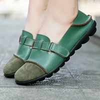 plus size 44 peas shoes lightweight leather flat shoes comfortable soft womens vulcanized shoes non slip outdoor walking shoes