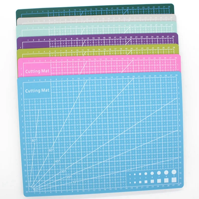 

4Pcs A4 Rubber Stamp Engraving Pad, Hand Account Cutting Pad Model Back Board DIY Desktop Protection Cutting Pad