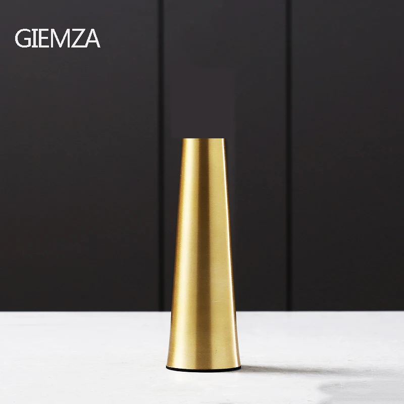 GIEMZA металлическая ваза, трубы, металлическая настольная ваза из нержавеющей стали, Золотая трубка, вазы для красоты, Цветочный декор, Романтический инструмент
