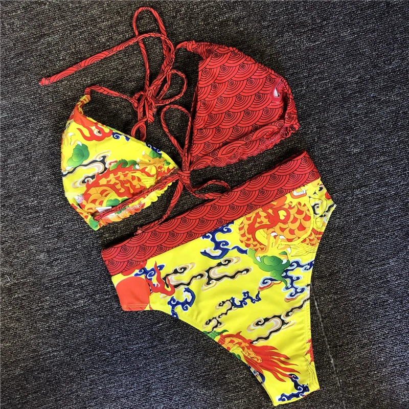 Изготовленный на заказ логотип ярлыка бирки Новое поступление 2021 бикини