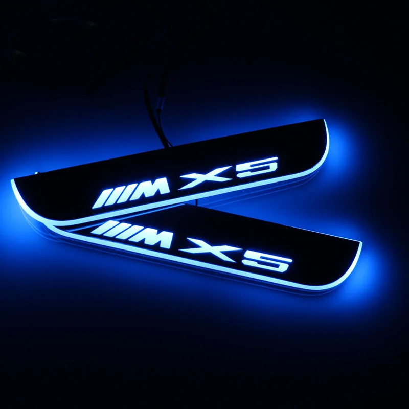 

Welcome Pedal Lights For BMW X5 E53 E70 F15 G05 Pedal car Door Sill Pathway Lamp led thresholds scuff plates auto ford Avante md