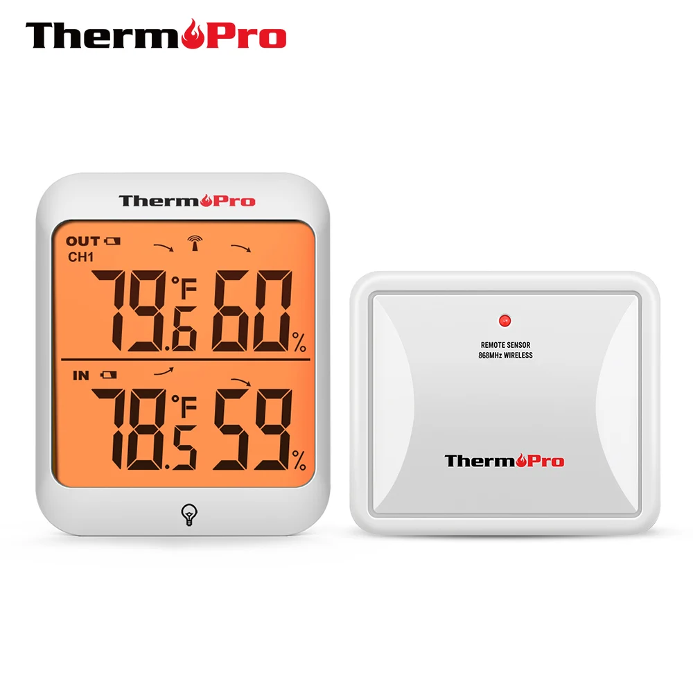 Метеостанция ThermoPro TP63C Беспроводная с подсветкой цифровой измеритель влажности 60