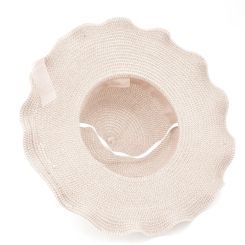 

1pc Ladies Summer Sun Beach Hat Outdoor Sun Hat with Flowers Elegant