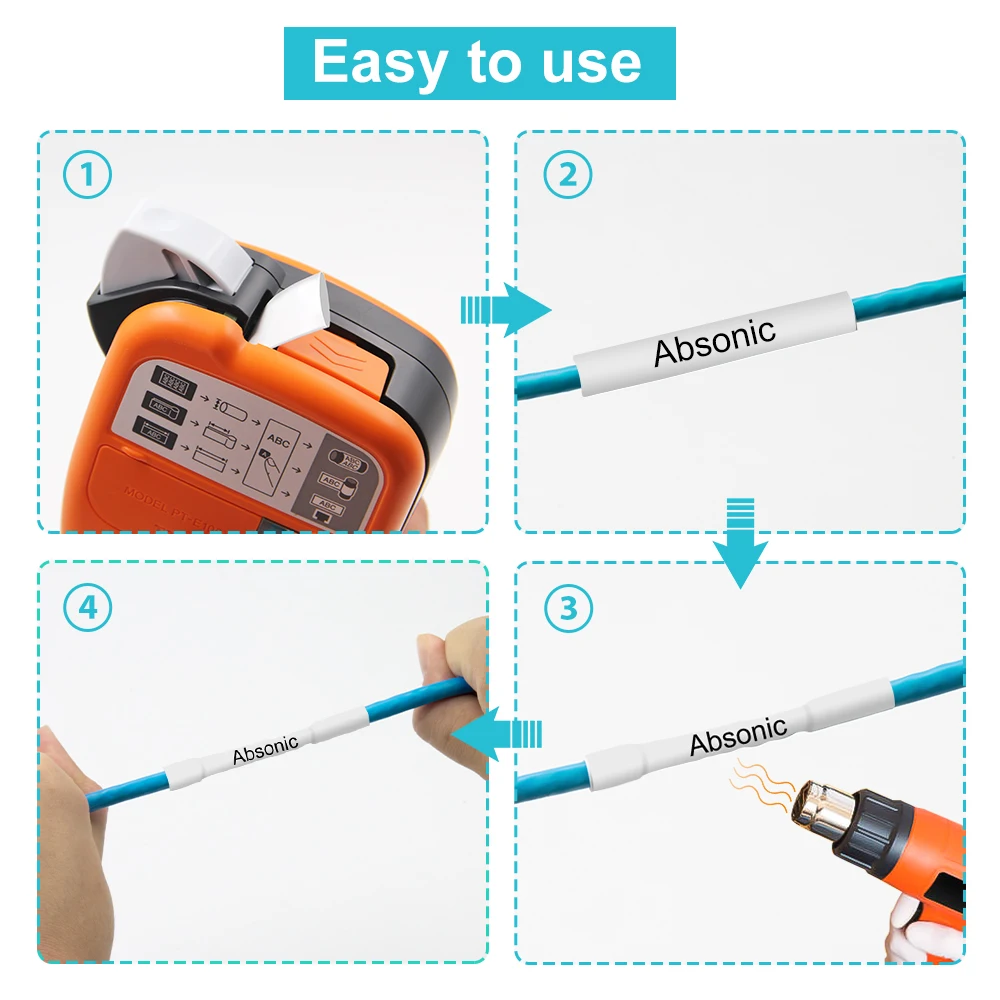 Термоусадочная лента для принтера Brother HSe-211 Hse-221 Hse-231 HSe-611 HSe-621 641 651 241 P-Touch |