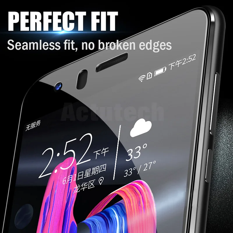 Закаленное стекло с полным покрытием для Huawei Honor 10 Lite V10 V9 Play Защита экрана 9 8