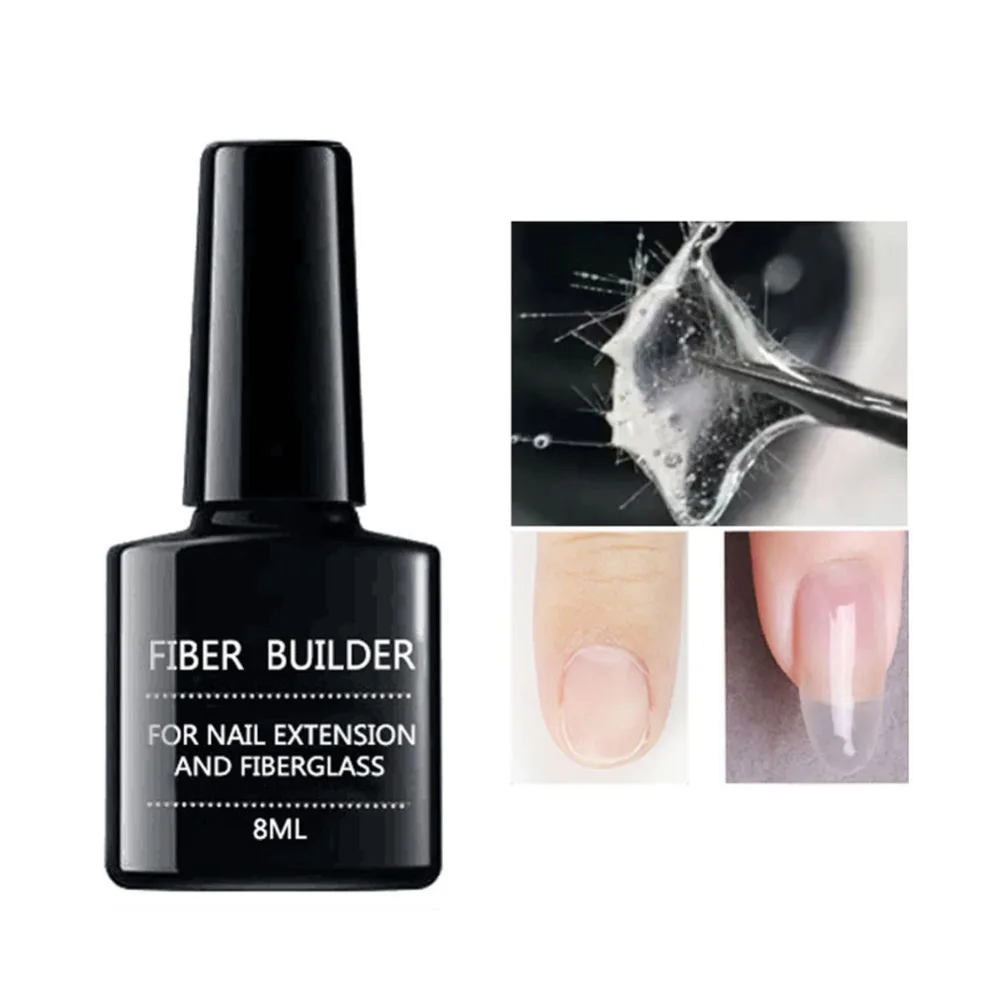 Fiber Builder Nail Gel Quick Building Repair Broken Nails Soak Off UV Extend Tips Long Lasting Art Tools | Красота и здоровье