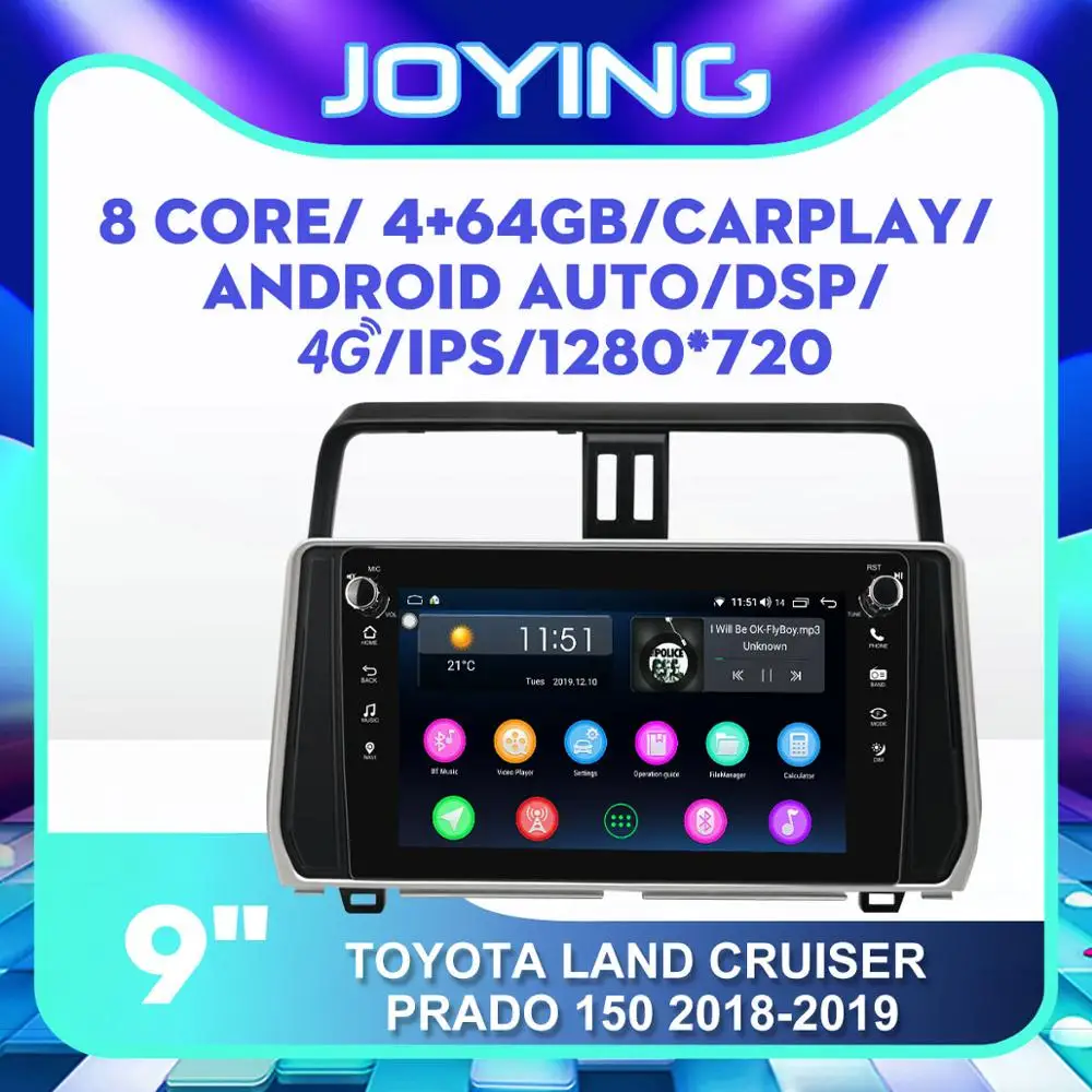 Автомобильный мультимедийный стереопроигрыватель Магнитола 9 &quotна Android для Toyota