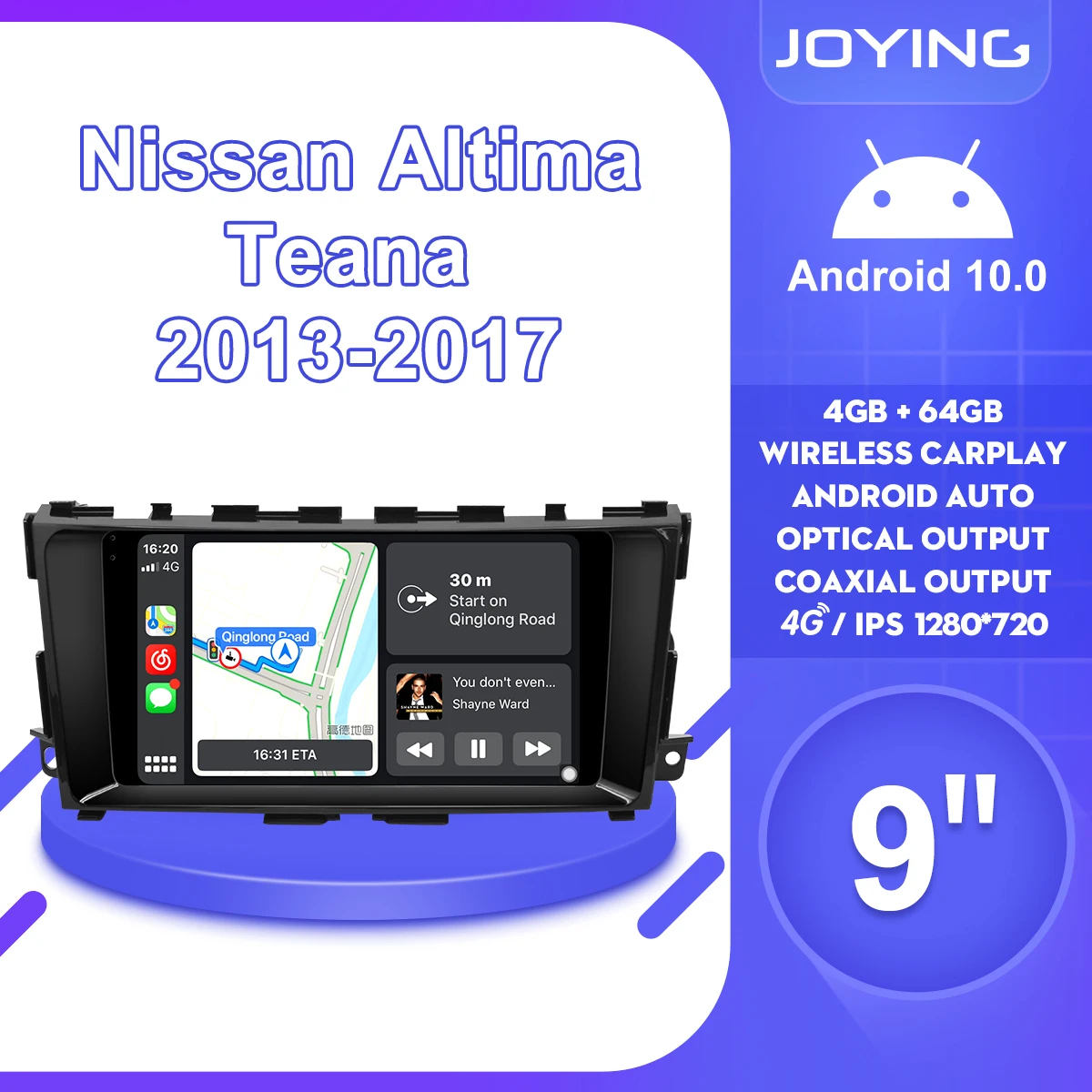 Автомобильное радио 9 дюймов Android 10 автомобильное головное устройство для Nissan Altima