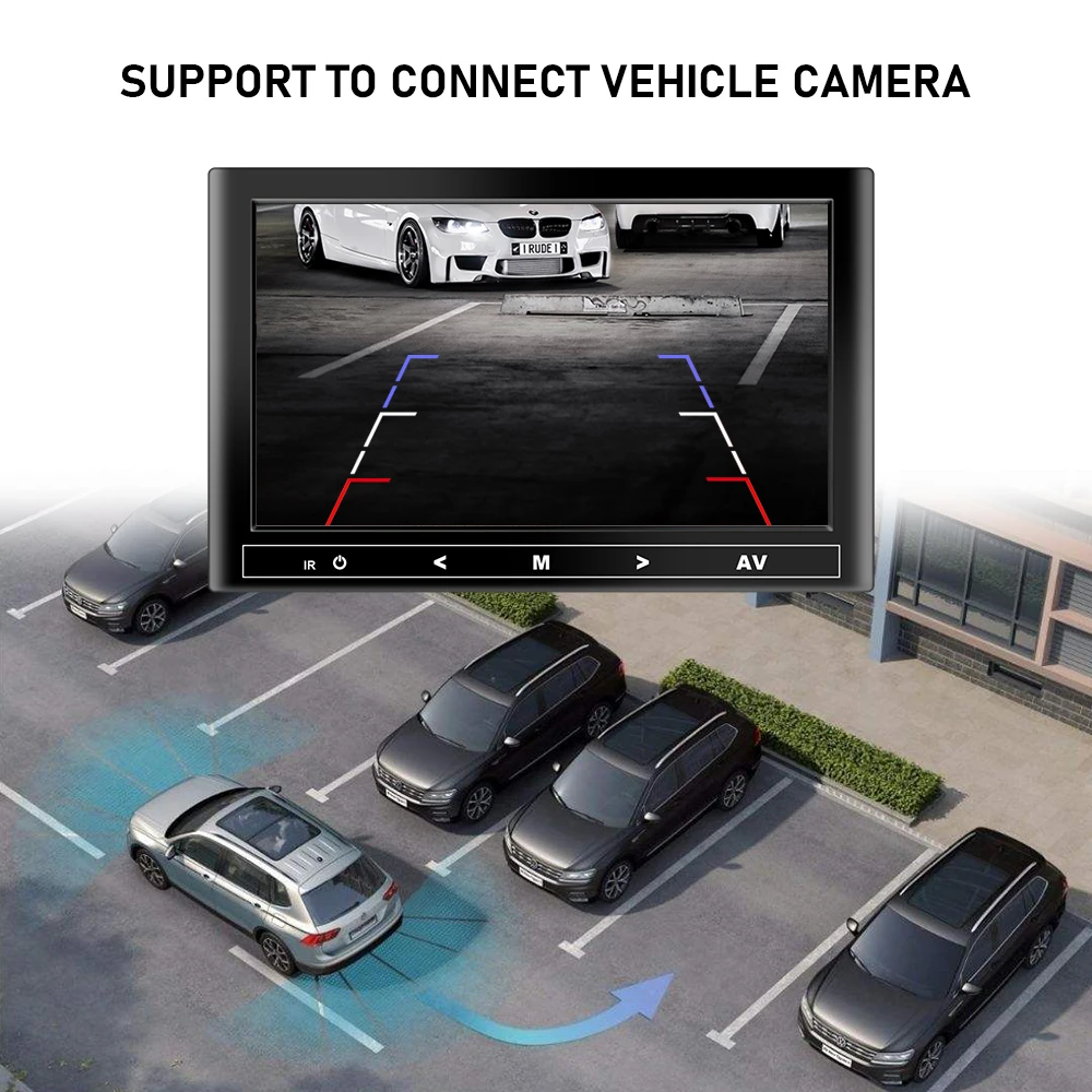 

7/9 Inch Car LCD Monitor HD HDMI/VGA/AV TV&PC DVD Player Camera Car Rear View Headrest Monitor Parking Rearview System