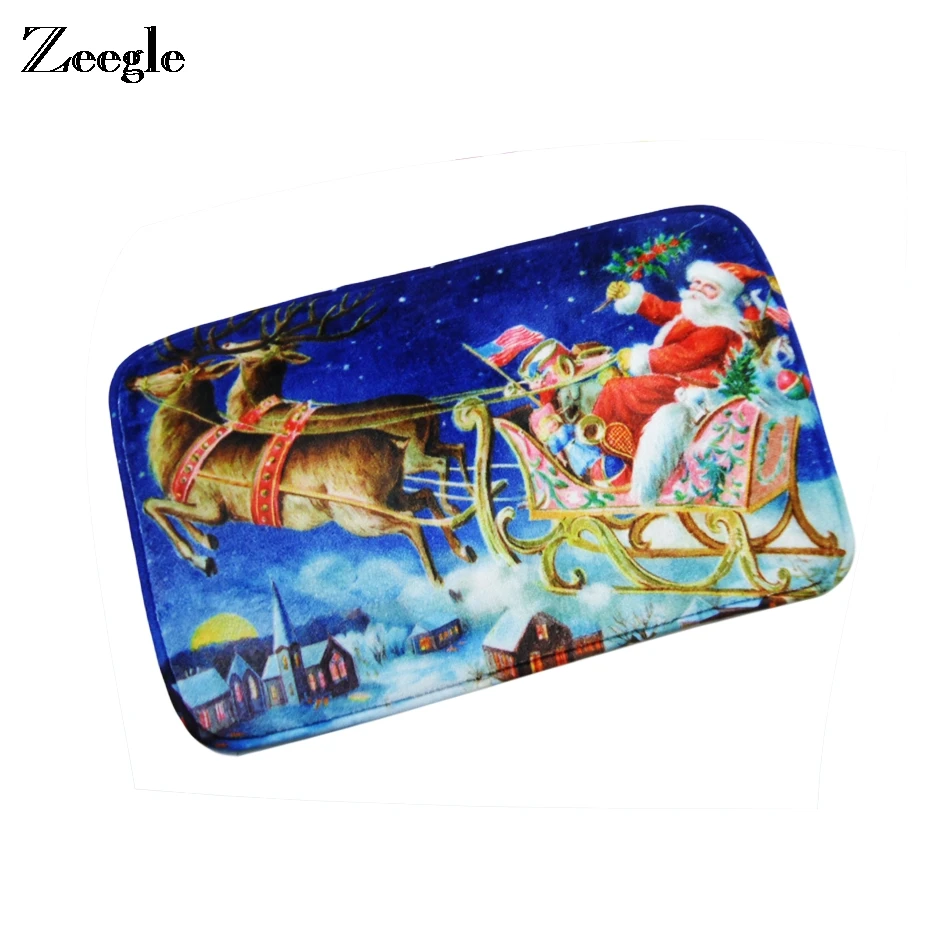 Zeegle Рождественский Декор из пены с эффектом памяти Ванная комната коврик