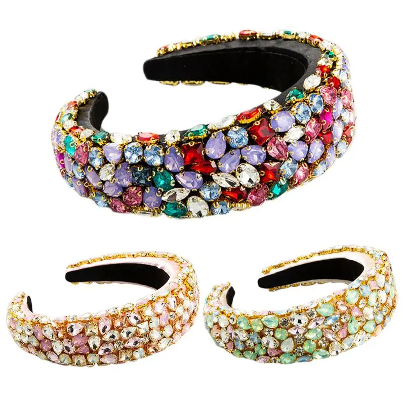 Барокко Ювелирная цепочка! Бандана для женщин толстой подошве широкий обруч