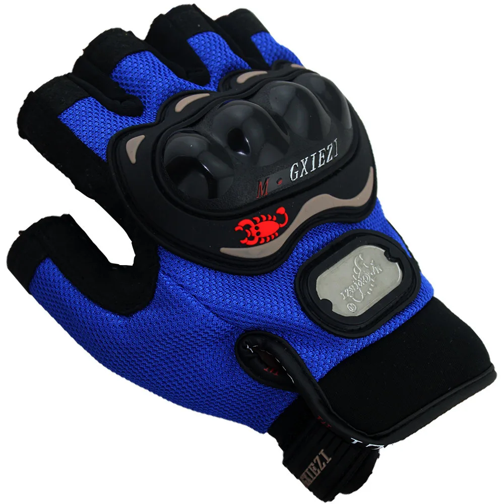 Мужские противоскользящие перчатки в горошек защитные блочные для мотогонок и