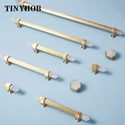 Белая Хрустальная ручка для двери шкафа, розовый натуральный камень, комод ручки для выдвижных ящиков, скандинавский декор, латунные аксессуары для мебели