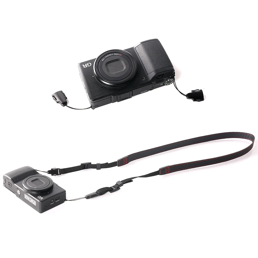 Тонкий кожаный ремешок на шею и плечо для камеры Canon Sony FUJIFILM FUJI Nikon Olympus Panasonic Leica DSLR