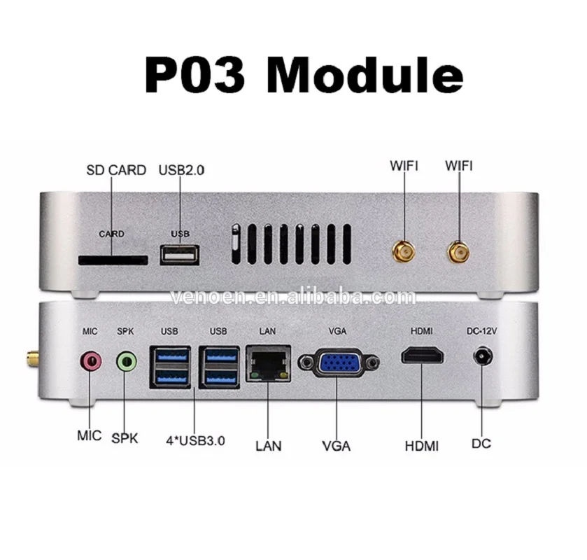 Intel тонкий клиент Core i5 6200U 7200U портативный компьютер Windows 10 pro HDMI VGA 4K HTPC i7 5500U Мини ПК
