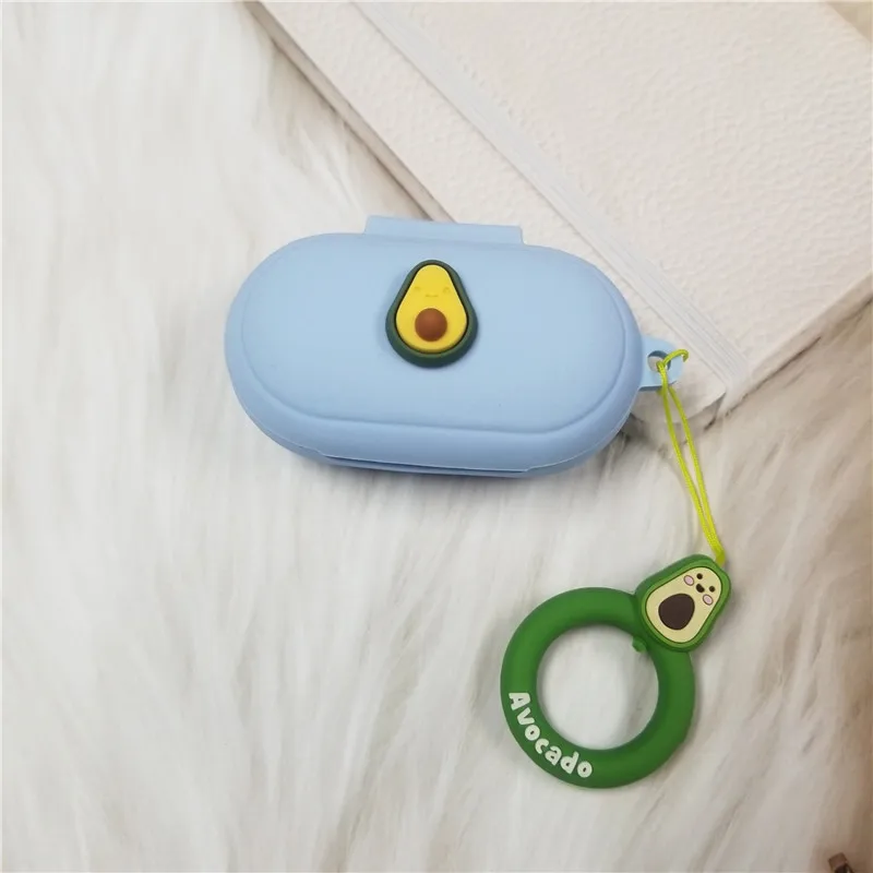Силиконовый чехол сделай сам для Samsung Galaxy Buds Plus защитный наушников с ремешком на