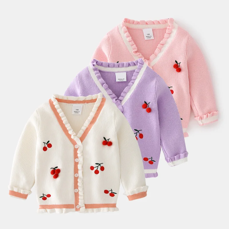 

Kids Boys Girls Cardigan Sweaters Spring Autumn Baby Girl Solid Cotton Sweater Jacket Boys Children Knitted Kids Sweaters Girls