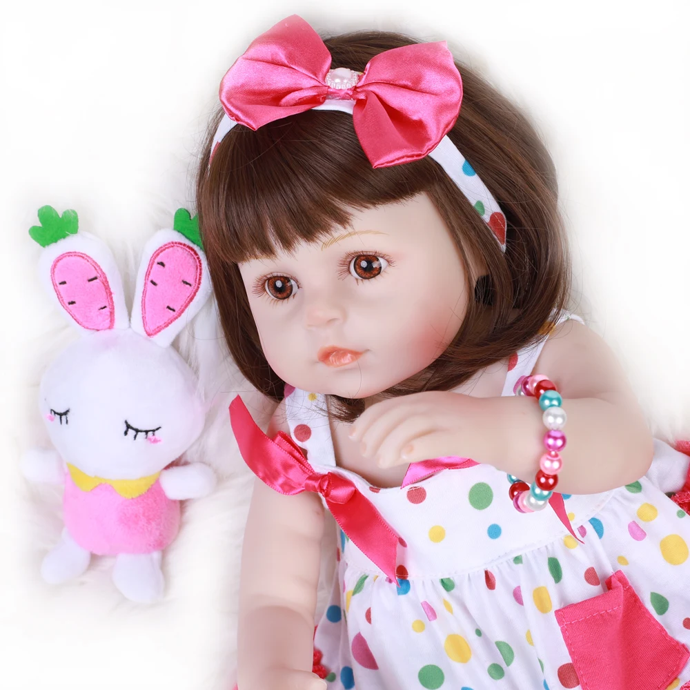 18 &quot48 см Bebe Reborn Мягкие силиконовые реалистичные детские куклы для малышей