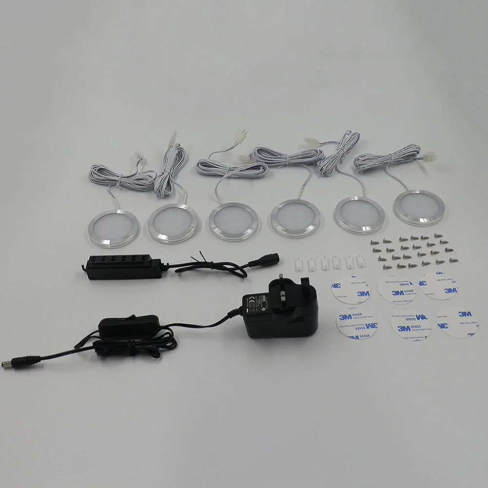 3 шт. шкаф Точечный светильник под шкафами встраиваемые светодиодные ультра