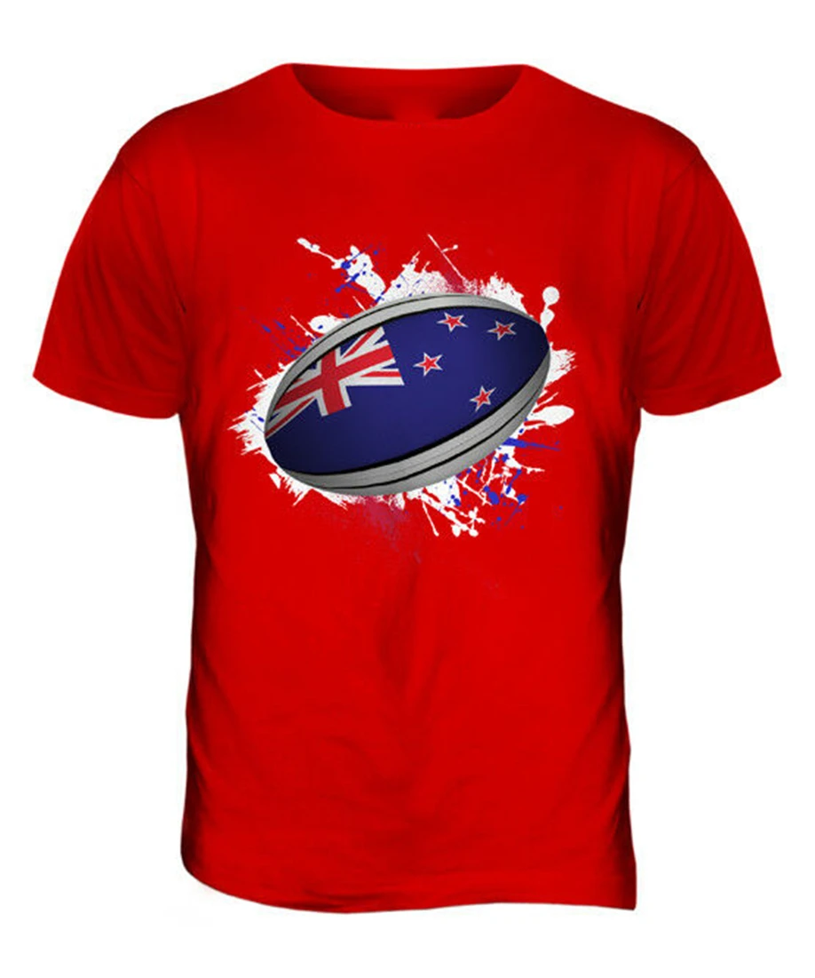 Новая Зеландия мяч для регби брызги Мужская футболка GIFTWORLD чашка спорта катания в