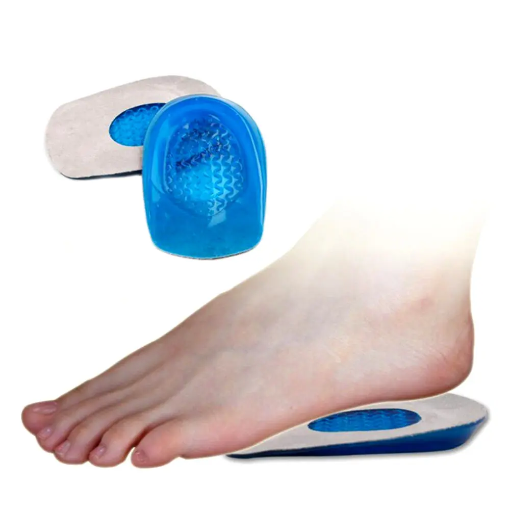 

1pair Silicone Gel feet Cushion Foot Heel Elastic Care Half Insole Shoe Pad Relief Foot Pain Protectors With Cloth Anti-fatigu